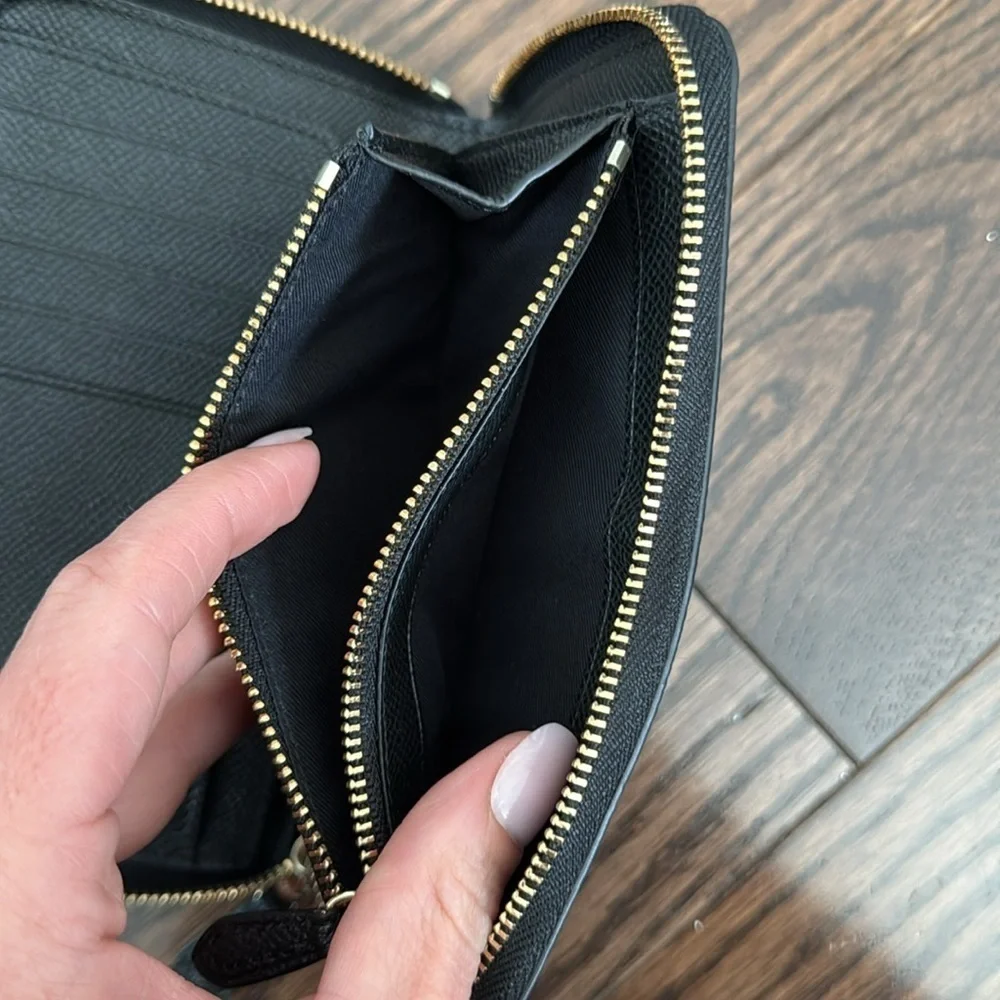 Coach continental zip around wallet